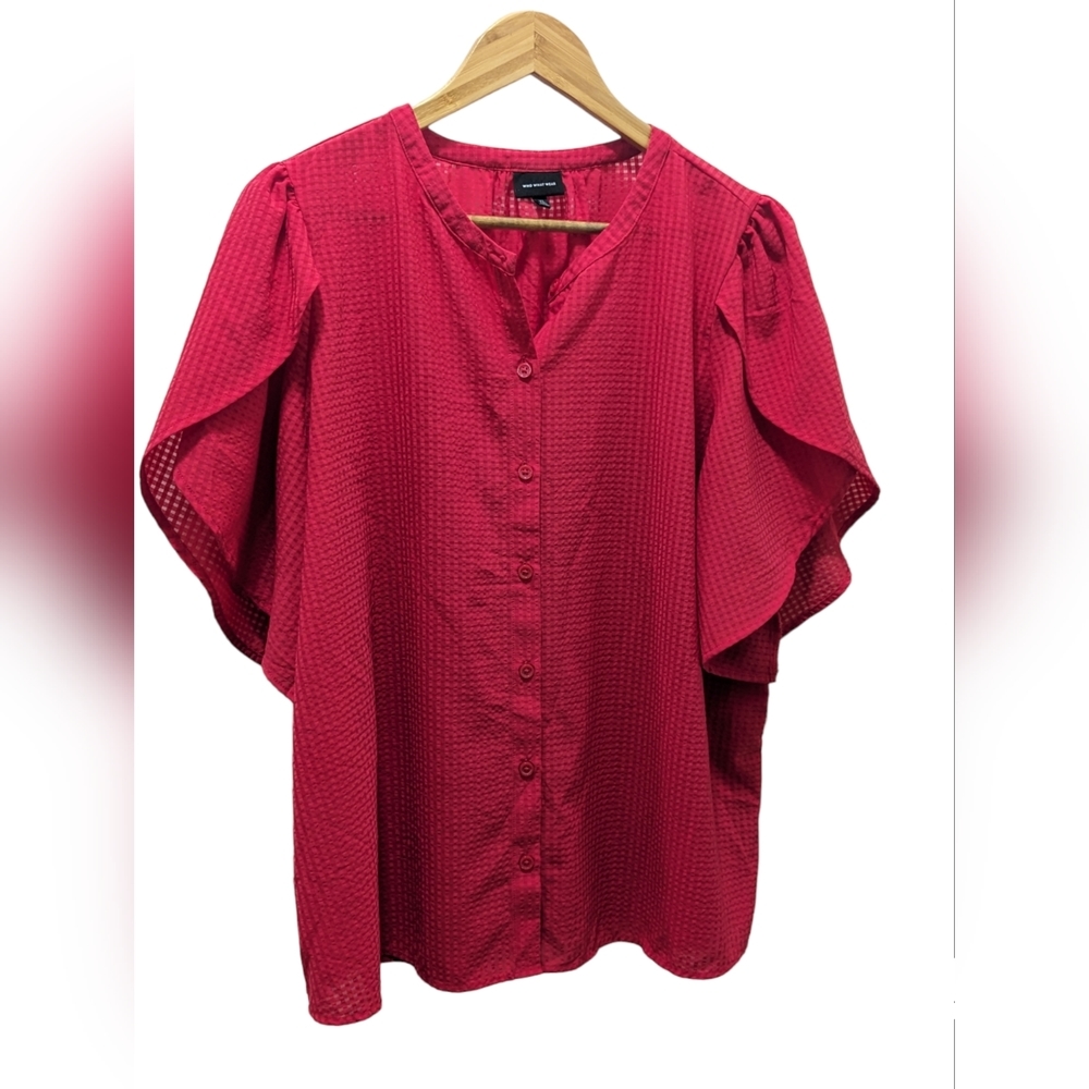Apt. 9 Women's Pink Button-Front Blouse